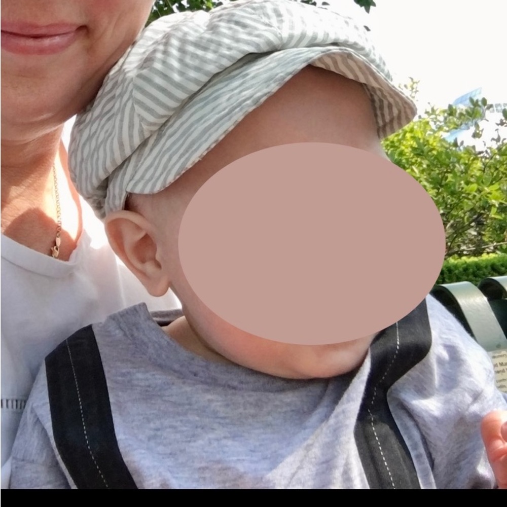 Fendi baby light cap with adjustable back